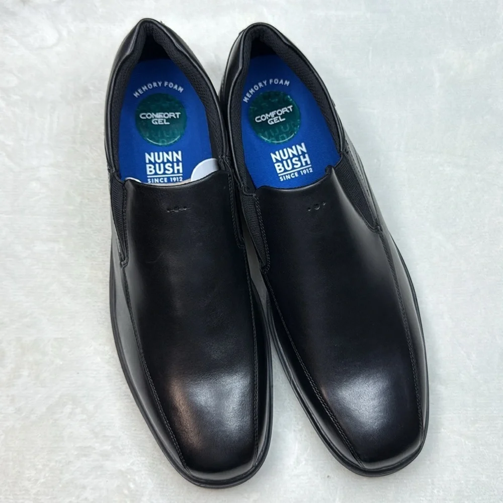 Nunn Bush Men’s Kore Pro Loafers Bicycle Toe Slip Ons- Size 12 Wide Width